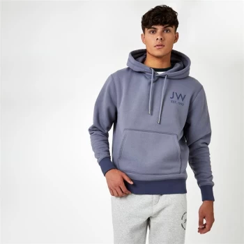 Jack Wills Graphic Hoodie - Dusky Blue