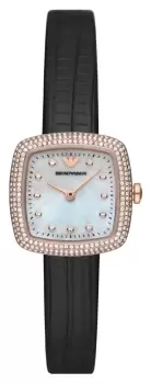 Emporio Armani AR11495 Womens Square Crystal Set Watch