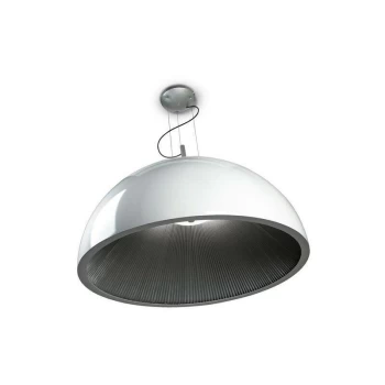 Leds-c4 Grok Lighting - Leds-C4 GROK - 3 Light Large Dome Ceiling Pendant Silver, White, E27