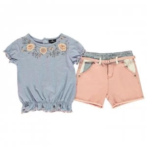 Firetrap Shorts Set Infant Girls - Rose Cloud