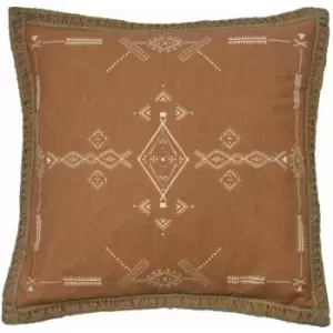 Furn Mini Inka Cushion Cover (45cm x 45cm) (Terracotta) - Terracotta