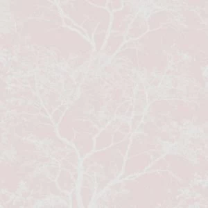 Holden Decor Statement Whispering Pink Tree Glitter effect Embossed Wallpaper