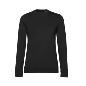 B&C Womens/Ladies Set-in Sweatshirt (XXL) (Black)