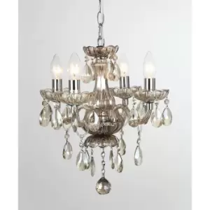 Impex Rodeo Champagne Crystal 4 Arm Chandelier