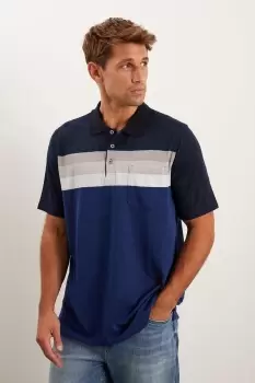 Navy Multi Block Polo