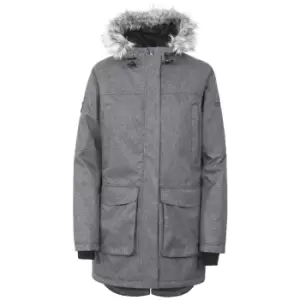 Trespass Womens/Ladies Thundery Waterproof Jacket (XL) (Black/Silver Grey)