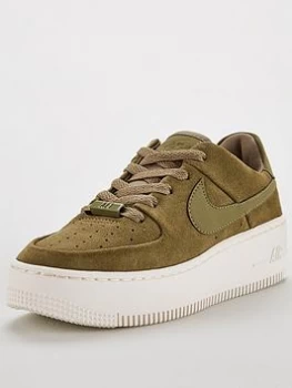 Nike Air Force 1 Sage - Olive/White , Olive/White, Size 7, Women