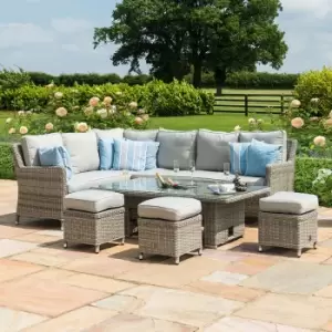 Oxford Corner Dining Set with Rising Table and Ice Bucket