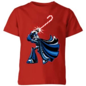 Star Wars Candy Cane Darth Vader Kids Christmas T-Shirt - Red - 9-10 Years