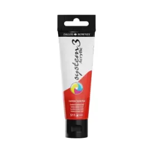 Daler Rowney System 3 Acrylic Paint 59ml Cadmium Scarlet