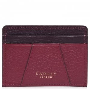 Radley Wood Card Holder - MERLOT