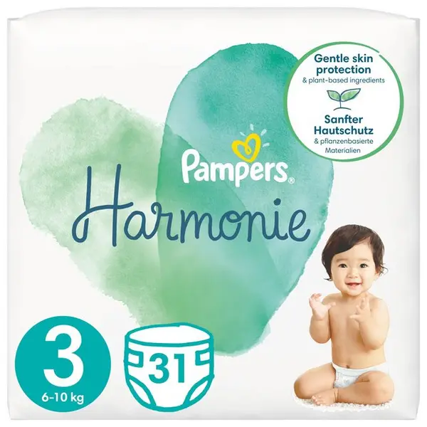 Pampers Harmonie Size 3 31 Nappies