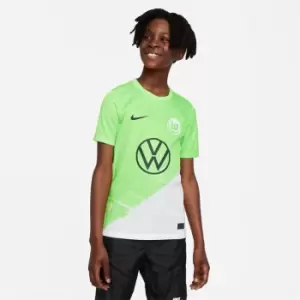 Nike Wolfsburg Home Shirt 2023 2024 Juniors - Green