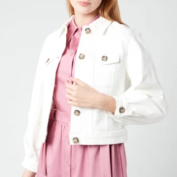 Ted Baker Womens Consse Boxy Denim Jacket - Cream - UK 12