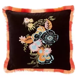 Ted Baker Retro Floral Cotton Cushion - Multi