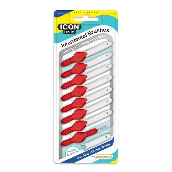 Icon Optim 0.5mm Red Interdental brush 6Pcs