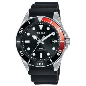 Pulsar PG8297X1 Mens Sports Silcone Strap Stainless Steel Case Divers Inpsired 100M Watch