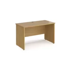 Office Desk Rectangular Desk 1200mm Panel End Leg Oak Tops 600mm Depth Maestro 25