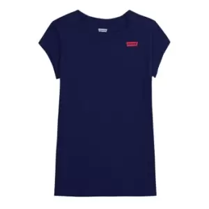 Levis Girl's Short Sleeve Batwing T Shirt - Blue