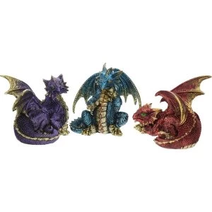 Fierce Friends Pack Of 3 Dragon Figures