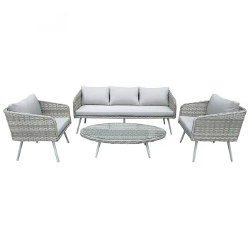 Charles Bentley Milano 5-Seater Rattan Lounge Set