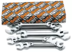 Beta Tools 55 /S8 Set of 8 Double Open End Wrenches (Boxed)| 000550174