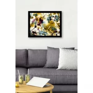 SC0644 Multicolor Decorative Framed MDF Painting