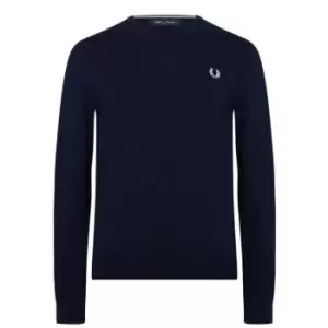 Fred Perry V Neck Jumper - Blue