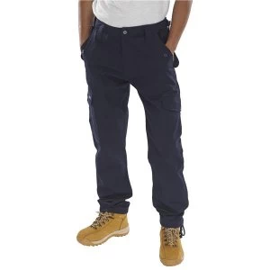 Click Workwear Combat Trousers Polycotton Size 50 Navy Blue Ref