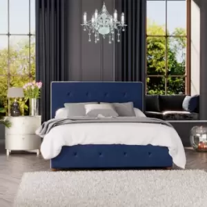 Laurence Llewelyn-Bowen Laurence Llewelyn Bowen Hesper Ottoman Storage Bed Plush Velvet Navy Small Double