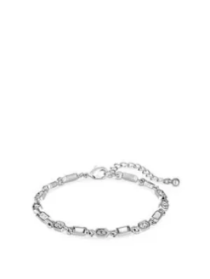 Lipsy Lipsy Silver Baguette Detail Fine Bracelet