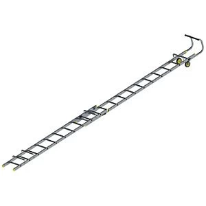 Youngman Double Section 6.01m Aluminium Roof Ladder