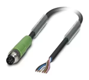 Phoenix Contact Sac-6P-M 8Ms/ 5,0-Pur Sensor Cord, 6P, M8 Plug-Free End, 5M