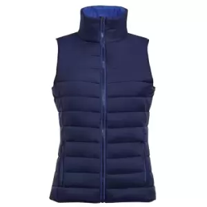 SOLS Womens/Ladies Wave Padded Water Repellent Bodywarmer/Gilet (XL) (Navy)