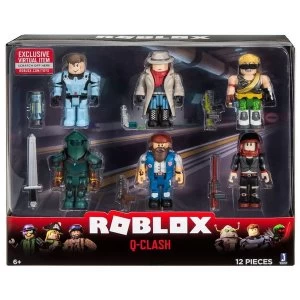 Q-Clash Mix & Match Roblox Figure 6 Pack Set