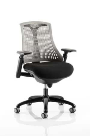 Flex Chair Black Frame With Grey Back KC0077