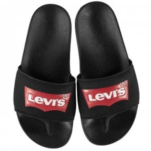 Levis Batwing Sliders - Black/Red