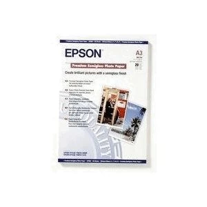 Epson Premium A3 251gm2 Semi Gloss Photo Paper White 1 Pack of 20
