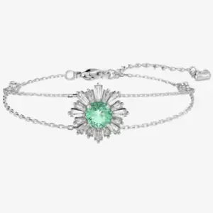 Sunshine bracelet, Green, Rhodium Plated 5642960