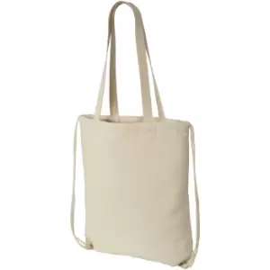 Bullet Eliza Cotton Drawstring Bag (38 x 42 cm) (Natural)