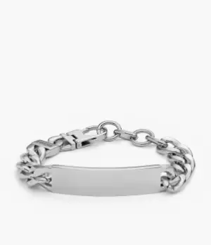 Fossil Men Drew Stainless Steel ID Bracelet