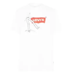 Levis Graphic Jet T Shirt - White