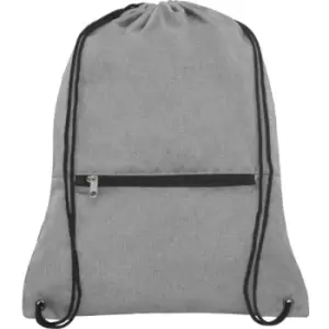 Hoss Folding Drawstring Bag (One Size) (Grey Heather) - Bullet