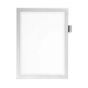 Durable DURAFRAME NOTE A4 Self Adhesive Magnetic Frame Silver 499323