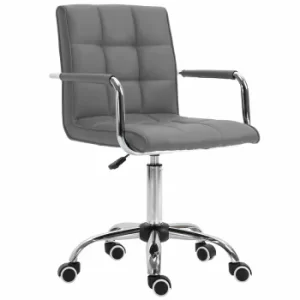 Castellan PU Leather Office Chair, Grey