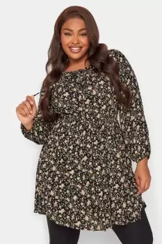 Print Long Sleeve Gypsy Tunic Top