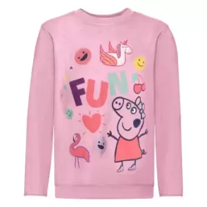 Peppa Pig Girls Fun Long Sleeved T-Shirt (2-3 Years) (Pink)