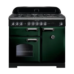 Rangemaster 113810 CDL100DFFRG-C Classic Deluxe 100cm Dual Fuel Range Cooker Racing G-C