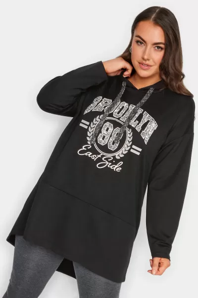 Slogan Longline Hoodie