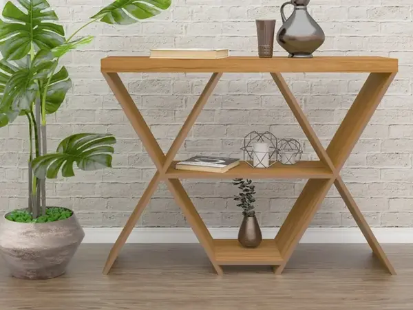 Seconique Naples Oak Effect Console Table